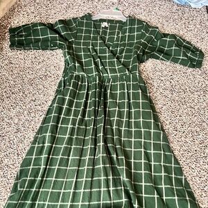 2 pact organic cotton flannel dresses